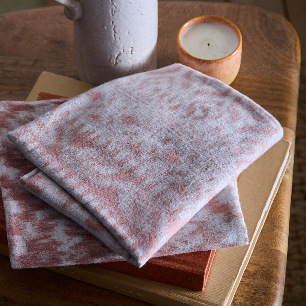 Bergen Flannelette Brushed Cotton Duvet Cover Set - Terracotta - Bergen Duvet Cover Set In Terracotta 3
