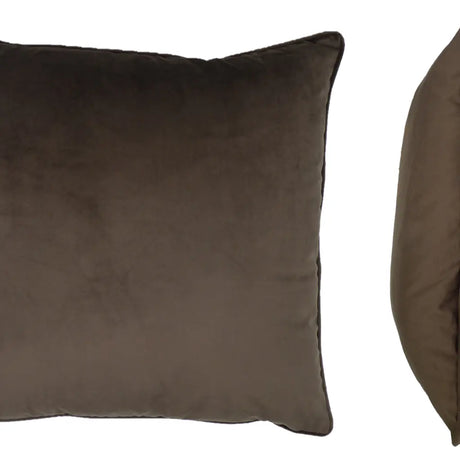 Berkshire Velvet Cushion Cover and Filled Cushion 22" x 22" (55cm x 55cm) by Sundour