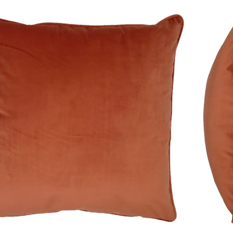 Berkshire Velvet Cushion Cover and Filled Cushion 22" x 22" (55cm x 55cm) by Sundour