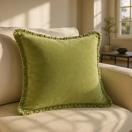 Bertie Cushion Cover / Filled Cushion 18" x 18" (45cm x 45cm) - Sage