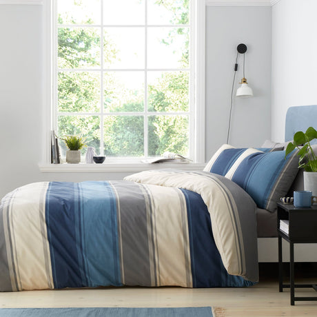 Betley Polycotton Duvet Cover Set - Blue