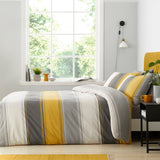 Betley Polycotton Duvet Cover Set - Ochre