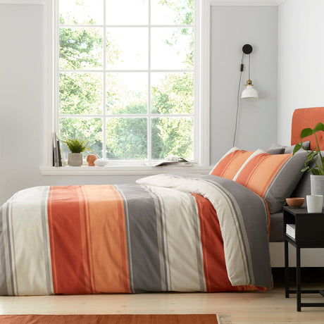 Betley Polycotton Duvet Cover Set - Spice