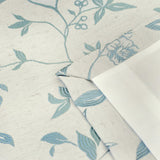 Bird Trail Jacquard Pencil Pleat Curtains Beige Thermal Light Filtering - Bird Trail Pencil Pleat Curtains In Duck Egg 4