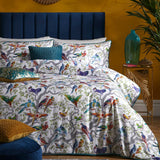Laurence Llewelyn-Bowen Birdity Absurdity Yellow Cotton Duvet Cover Set - Multicolour - Birdity Absurdity Duvet Cover Set In Multicolour 4