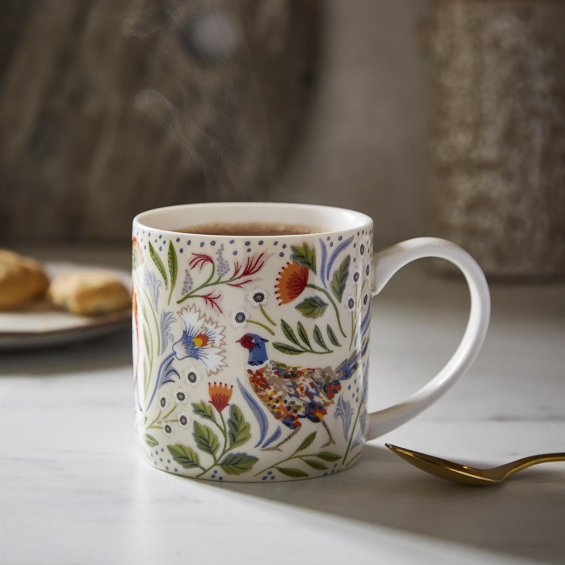 Ulster Weavers Blackthorn Floral Bone China Mug