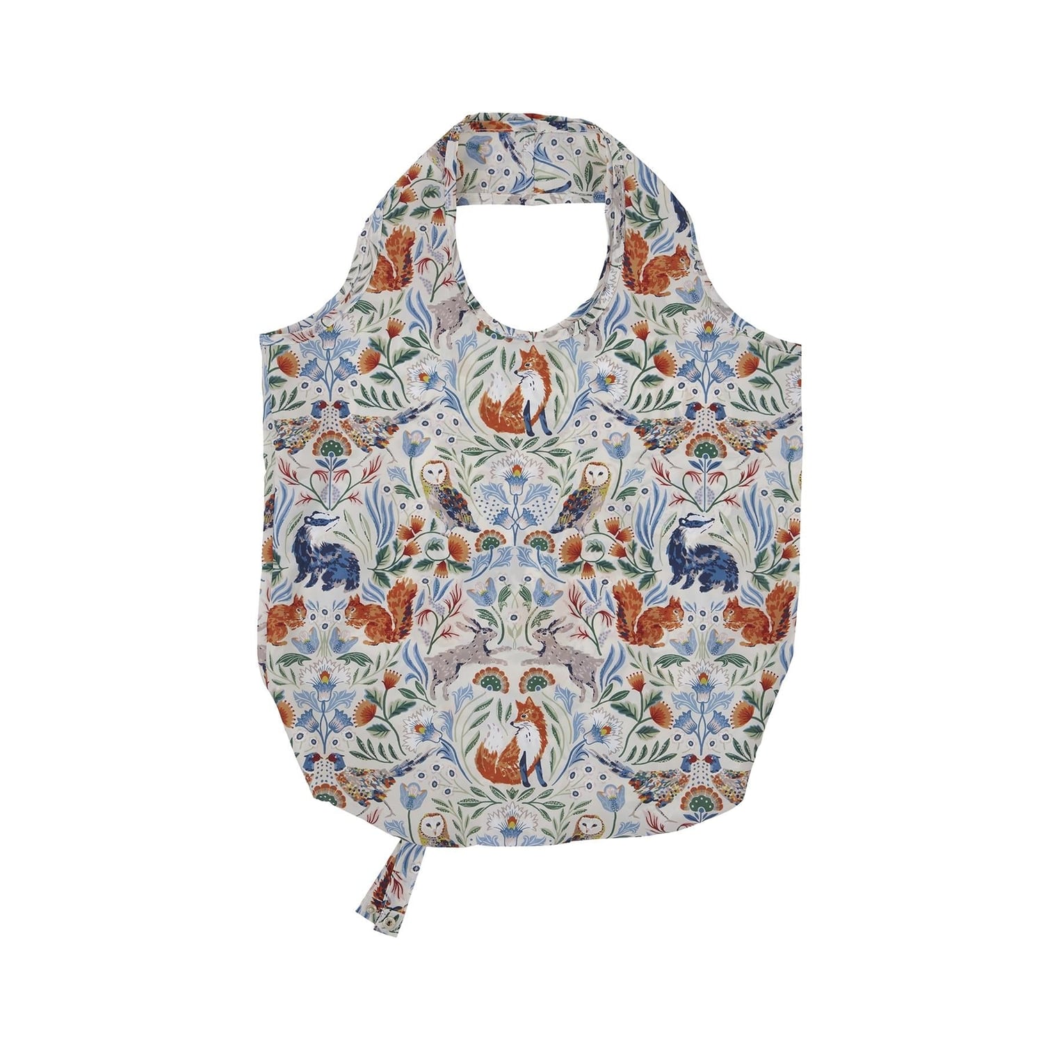 Ulster Weavers Blackthorn Floral Packable Shopping Bag - Blackthorn Foldable Tote Bag Medium In Beige 2