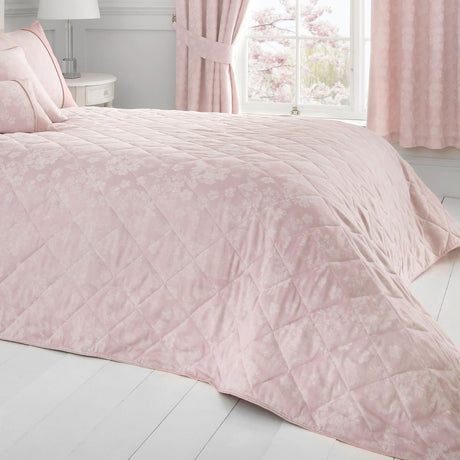 Blossom Jacquard Floral Woven Bedspread