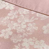Blossom Jacquard Floral Woven Duvet Cover Set - Blossom Duvet Cover Set In Blush 2