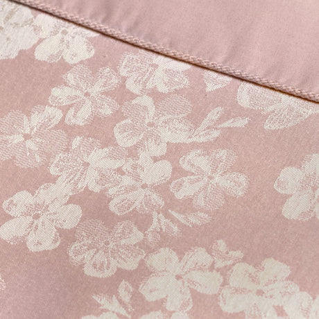 Blossom Jacquard Floral Woven Duvet Cover Set - Blossom Duvet Cover Set In Blush 2