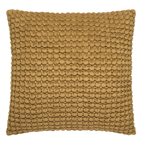 Bobble Textured Filled Cushion / Cover 55 x 55cm 22" x 22" - Ochre - Bobble Cushion In Ochre 55 X 55Cm 2