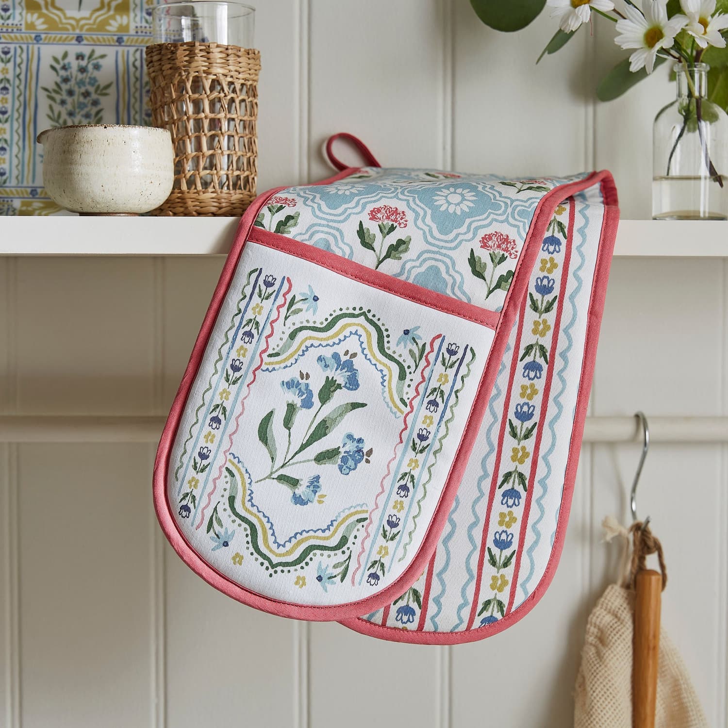 Ulster Weavers Boho Floral Double Oven Glove - Boho Floral Double Oven Glove In Multicolour 2
