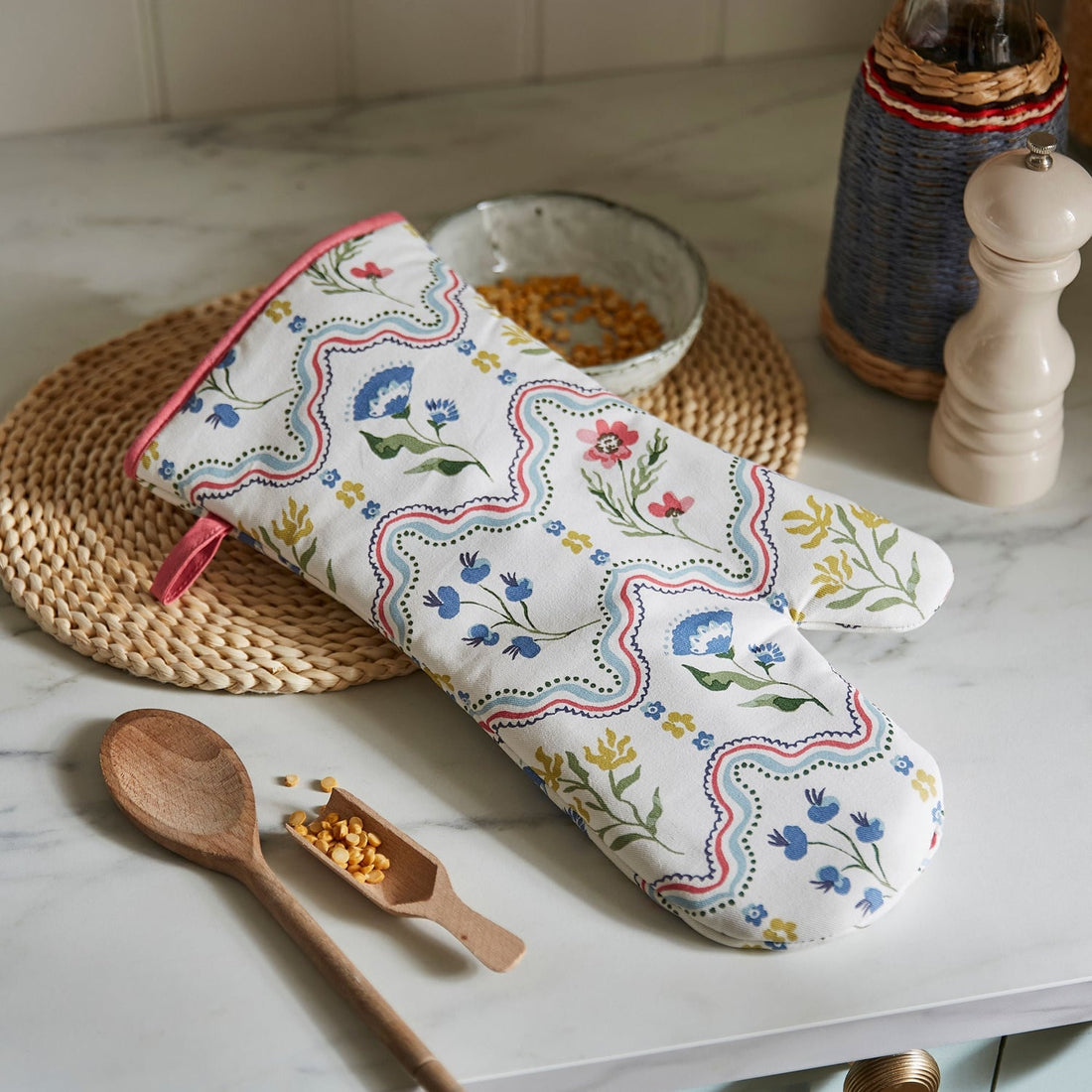 Ulster Weavers Boho Floral Gauntlet Oven Glove