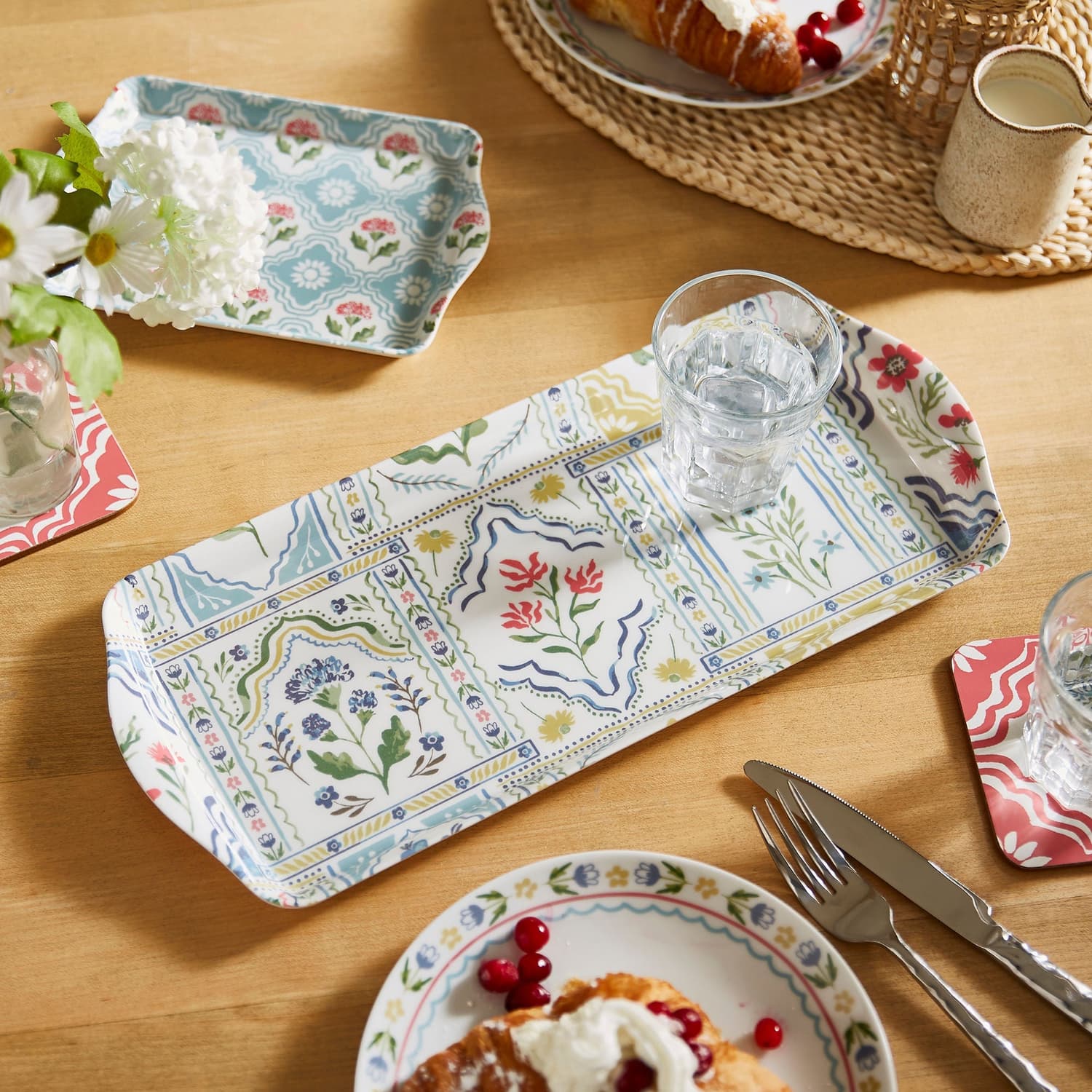 Ulster Weavers Boho Floral Small Tray - Boho Floral Small Serving Tray In Multicolour 2