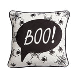 Boo! Halloween Orange Cushion Cover 43cm x 43cm - Black - Boo Halloween Cushion In Black 43 X 43Cm 3