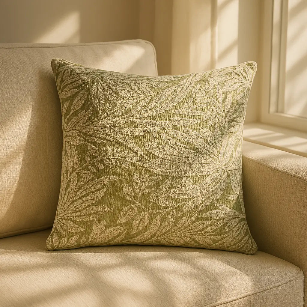 Botanic Green Cushion Cover or Filled Cushion Collection