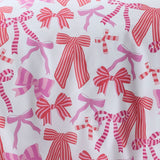 Bow and Stripes Microfibre Duvet Cover Set - Pink - Bow And Stripes Duvet Cover Set In Pink 3