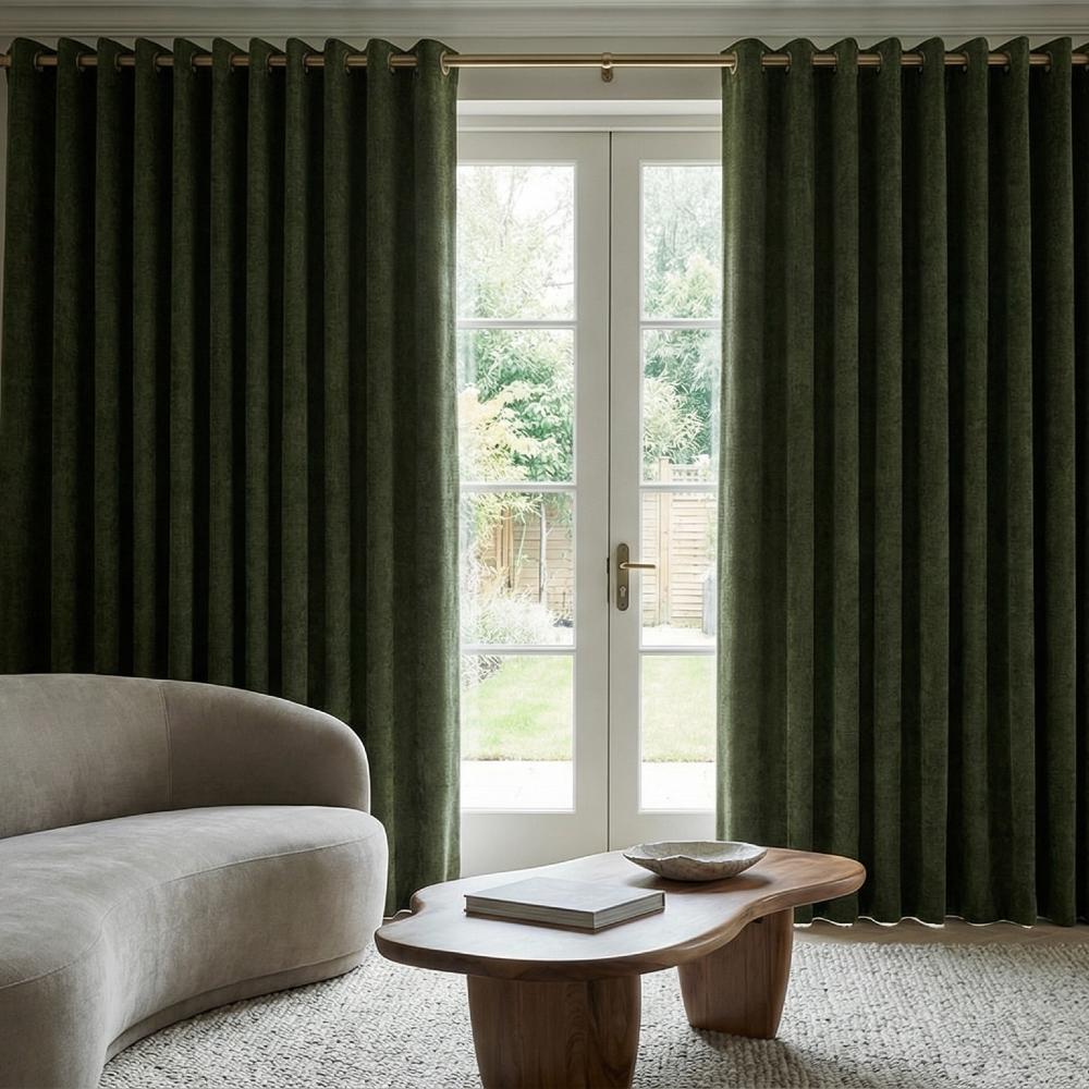 Braga Made to Measure Curtains Moss