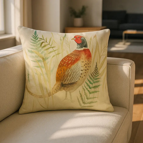 Bramble Cushion Cover / Filled Cushion 17" x 17" (43cm x 43cm) - Pheasant