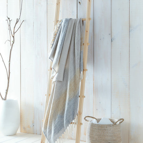 Bretton Eco Friendly Recycled Polyester Soft Throw – Ochre – 130cm x 180cm