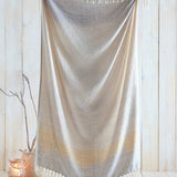 Bretton Eco Friendly Recycled Polyester Soft Throw – Ochre – 130cm x 180cm - Bretton Throw In Ochre 130 X 180Cm 2
