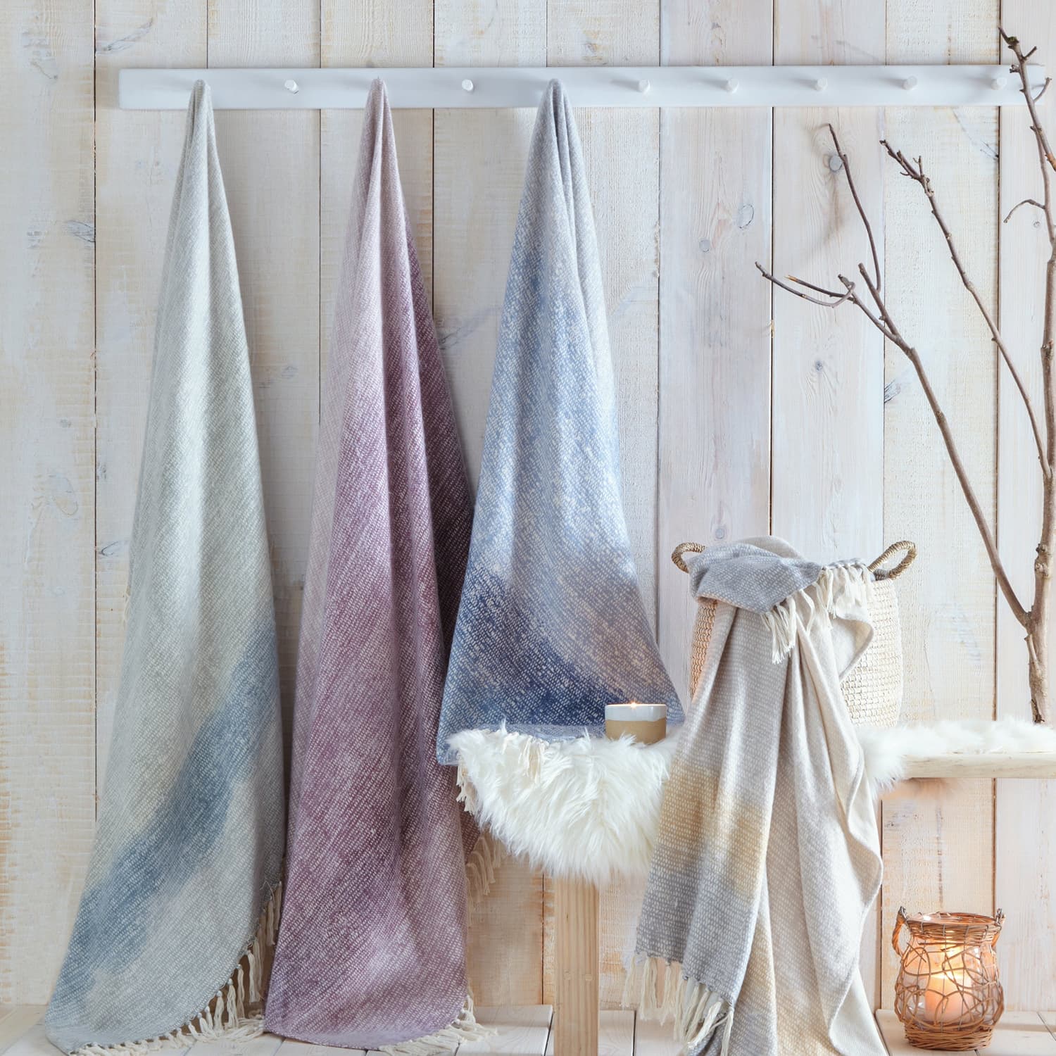 Bretton Eco Friendly Recycled Polyester Soft Throw – Ochre – 130cm x 180cm - Bretton Throw In Ochre 130 X 180Cm 3