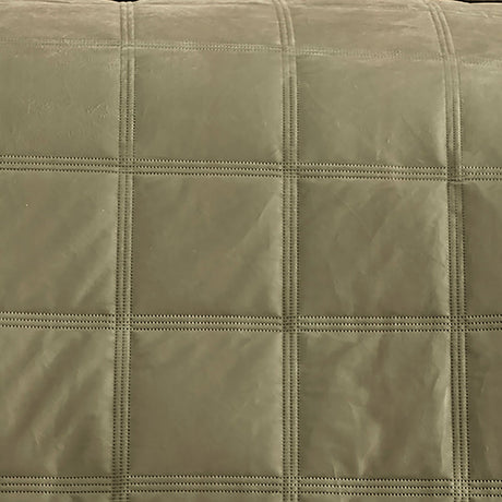 Brighton Square Geometric Duvet Cover Set - Green - Brighton Square Duvet Cover Set In Green 3