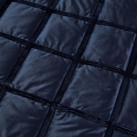 Brighton Square Geometric Duvet Cover Set - Navy - Brighton Square Duvet Cover Set In Navy 4