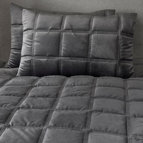 Brighton Square Geometric Duvet Cover Set - Slate - Brighton Square Duvet Cover Set In Slate 3