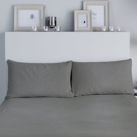Snug Soft Brushed Cotton Flannelette Pillowcase Pair
