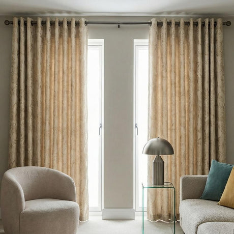 Buckingham Made to Measure Curtains Natural