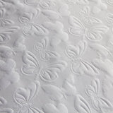 Butterfly Garden Floral Quilted Bedspread - Butterfly Garden Bedspread In White 200 X 230Cm 3