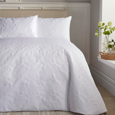 Butterfly Garden Floral Print Microfibre Duvet Cover Set