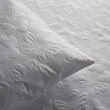 Butterfly Garden Floral Print Microfibre Duvet Cover Set - Butterfly Garden Duvet Cover Set In White 3