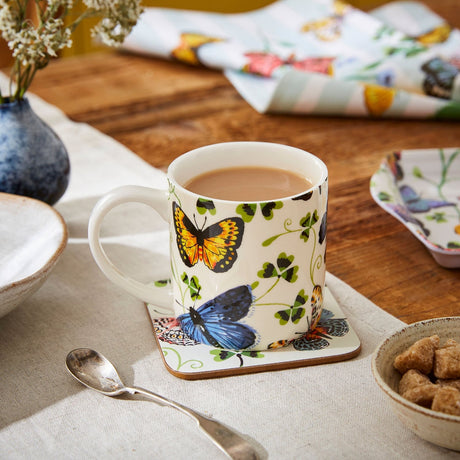 Ulster Weavers Butterfly Grove Floral Bone China Mug - Butterfly Grove Bone China Mug In Blue 2