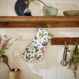 Ulster Weavers Butterfly Grove Floral Gauntlet Oven Glove - Butterfly Grove Gauntlet Oven Glove In Blue 2