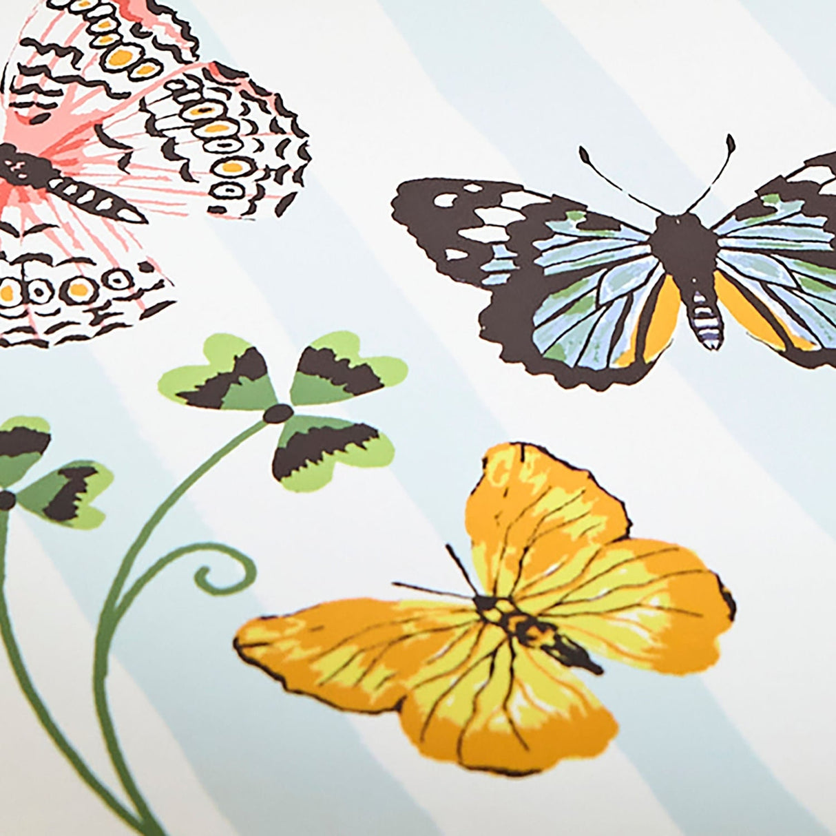 Ulster Weavers Butterfly Grove Floral Placemat 4 Pack - Butterfly Grove Placemat 4 Pack In Blue 4