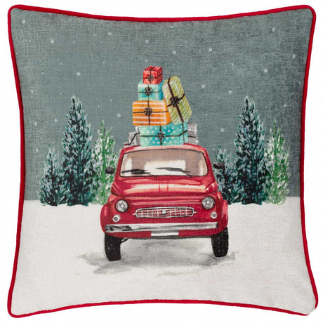 Car Scene Cushion Cover / Filled Cushion 17" x 17" (43cm x 43cm) by Evans Lichfield