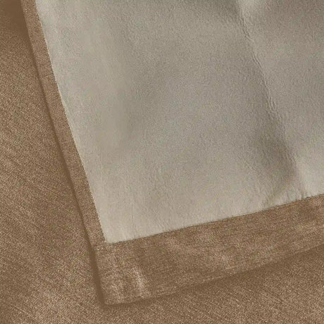 Alan Symonds Chenille Blackout Eyelet Ring Top Curtains in Beige - Image 3