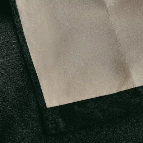 Alan Symonds Chenille Blackout Eyelet Ring Top Curtains in Green - Image 3