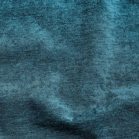 Alan Symonds Chenille Blackout Eyelet Ring Top Curtains in Teal - Image 4