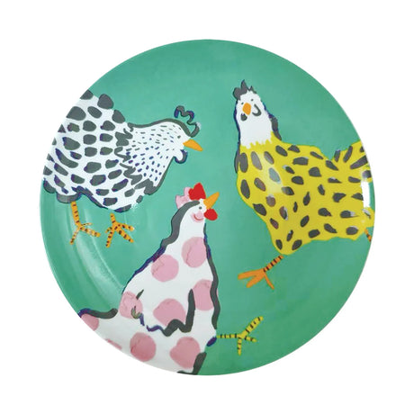 Chick Chicken Porcelain Dinner Plate in Yellow