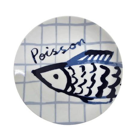 Catch of the Day Porcelain Dinner Plate in Multicolour