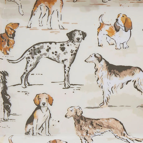 Country Dogs Scatter Tray in Brown