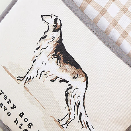 Country Dogs Pot Mitt in Brown