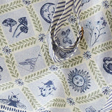 Coastal Treasures Cotton Apron in Blue