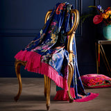 Cotswold Fantasia Throw in Navy 130 x 180cm