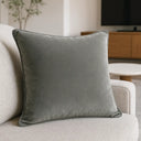 Meridian Velvet Piped Cushion Cover 22" x 22" (55cm x 55cm) by Paoletti