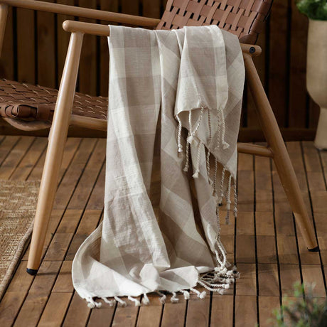 Chesil Check Throw Blanket 130cm x 170cm by Yard 5