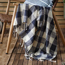 Chesil Check Throw Blanket 130cm x 170cm by Yard